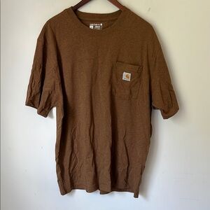 Carhartt Men’s Brown SS Loose Fit Tshirt Size Lg 🔲